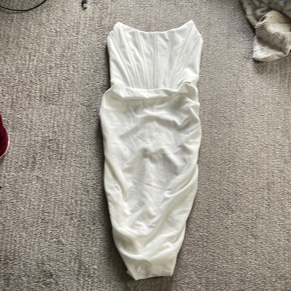 white corset dress